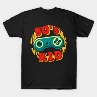 90'S Kid - Video Game Lover Quote Artwork T-Shirt